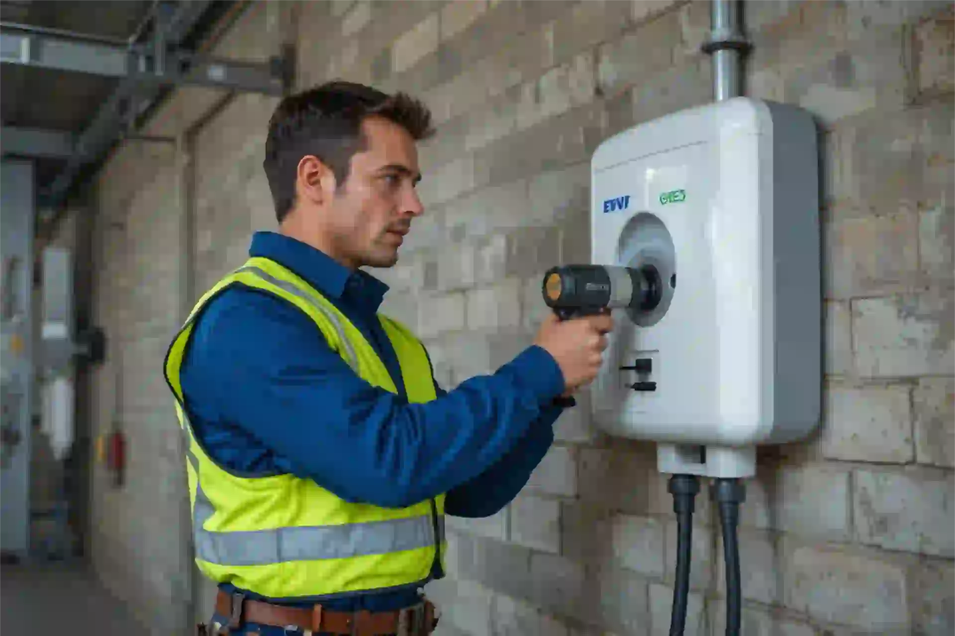 Installation borne de recharge à Eschentzwiller