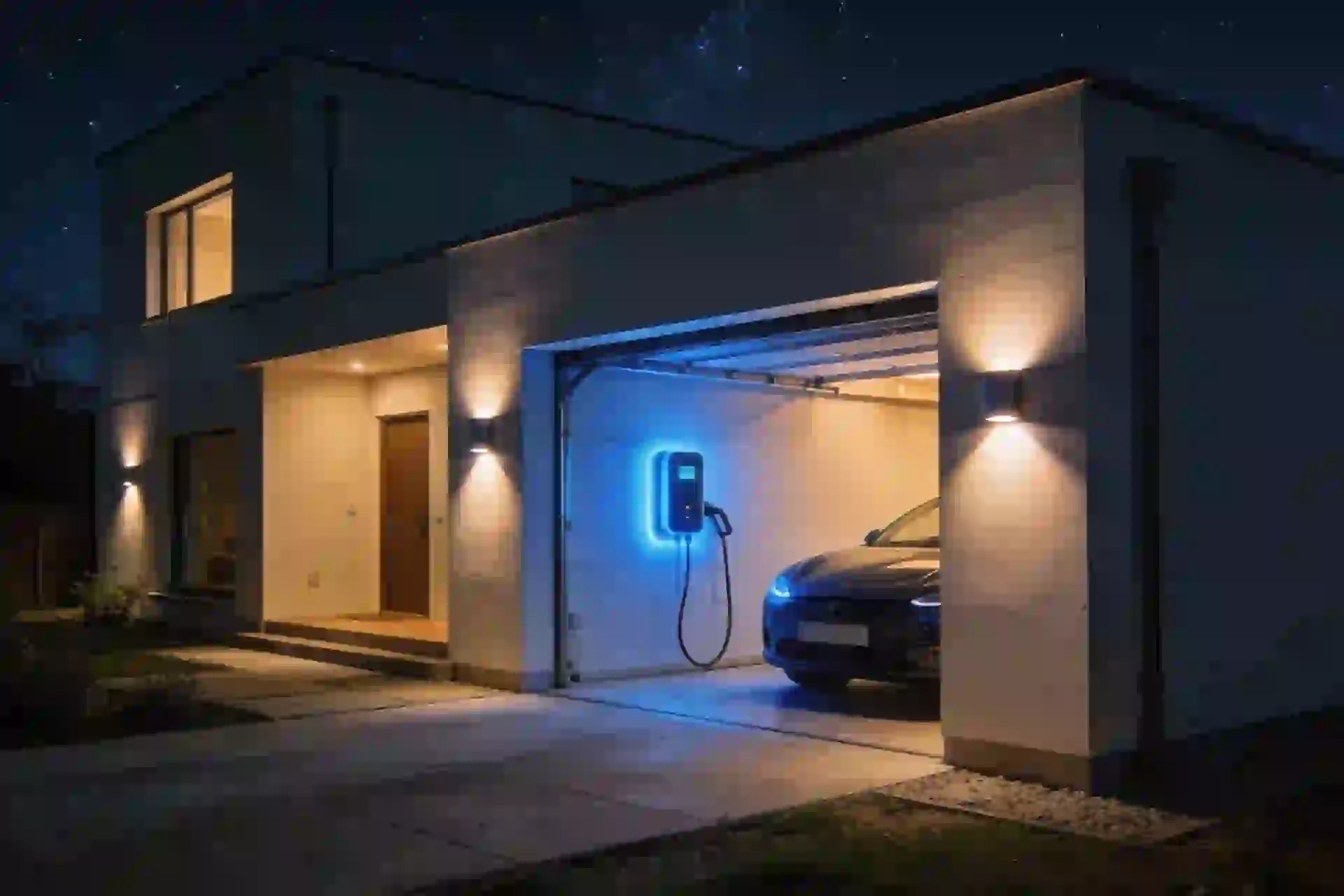 Installation borne de recharge à Rogerville